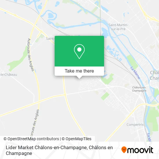 Lider Market Châlons-en-Champagne map