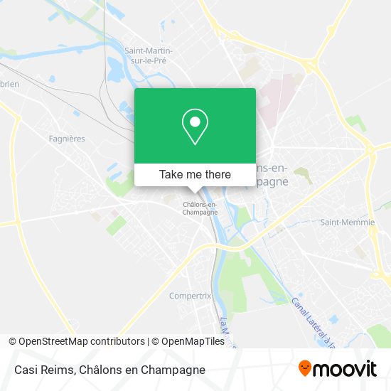 Casi Reims map