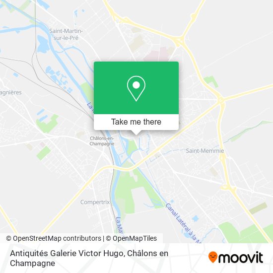 Antiquités Galerie Victor Hugo map