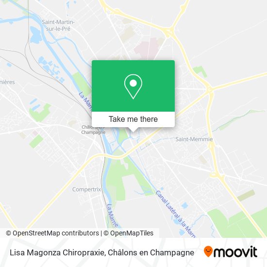 Lisa Magonza Chiropraxie map