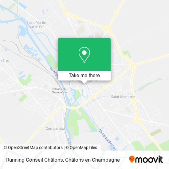 Running Conseil Châlons map