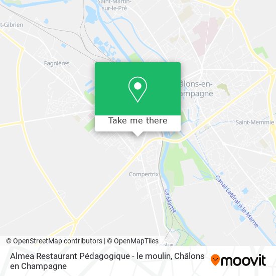 Almea Restaurant Pédagogique - le moulin map