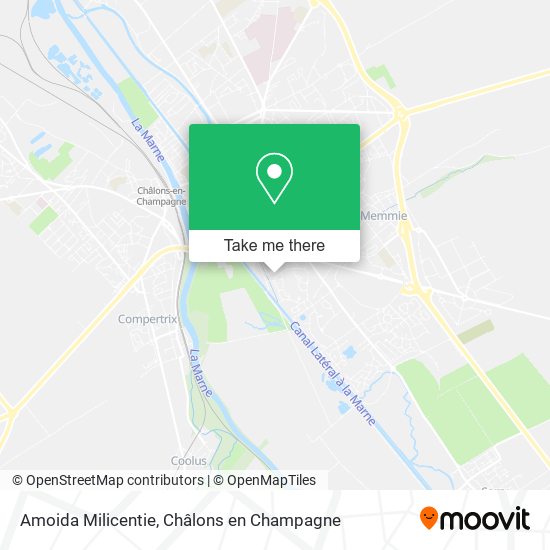 Amoida Milicentie map