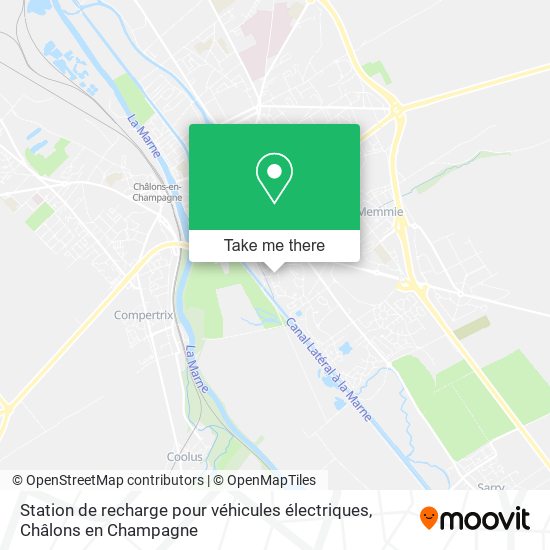 Station de recharge pour véhicules électriques map