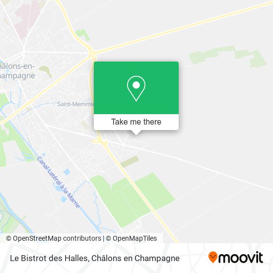 Le Bistrot des Halles map