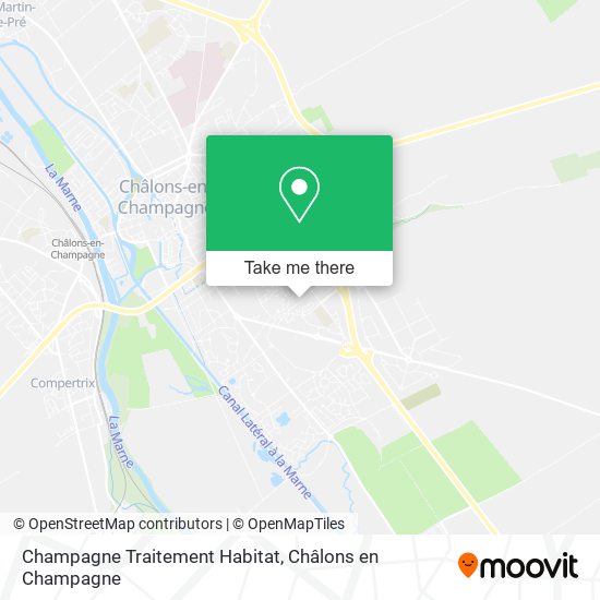Champagne Traitement Habitat map