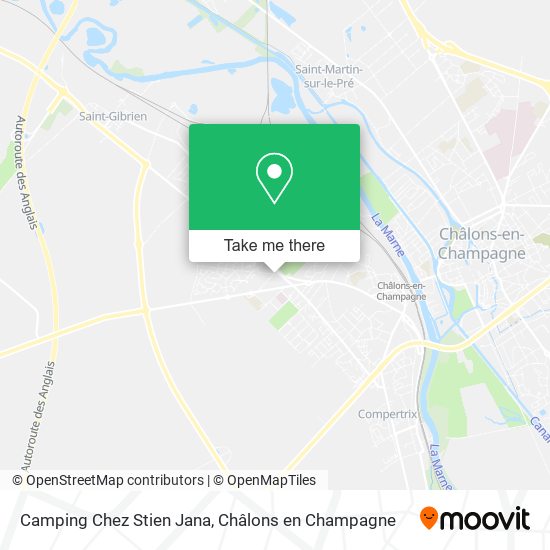 Camping Chez Stien Jana map