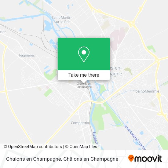 Chalons en Champagne map