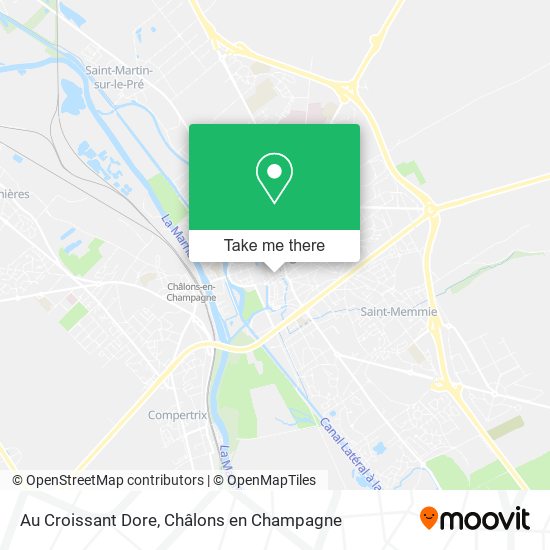 Au Croissant Dore map