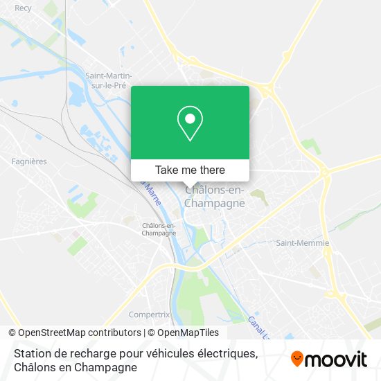Station de recharge pour véhicules électriques map