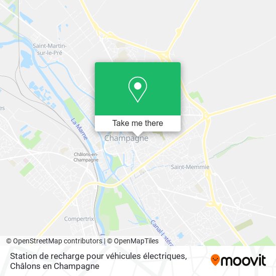 Station de recharge pour véhicules électriques map