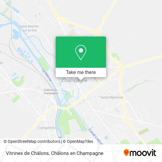 Vitrines de Châlons map