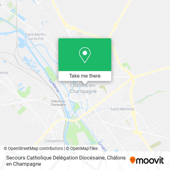 Secours Catholique Délègation Diocésaine map