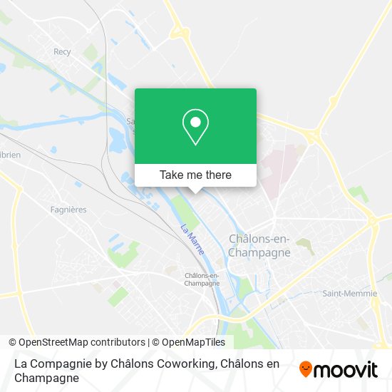 La Compagnie by Châlons Coworking map