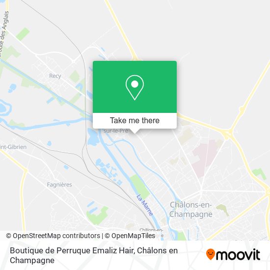 Boutique de Perruque Emaliz Hair map