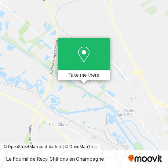 Le Fournil de Recy map