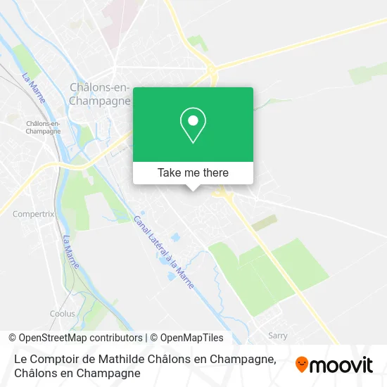 Le Comptoir de Mathilde Châlons en Champagne map