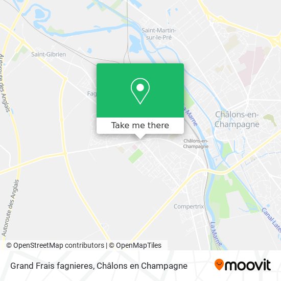 Grand Frais fagnieres map