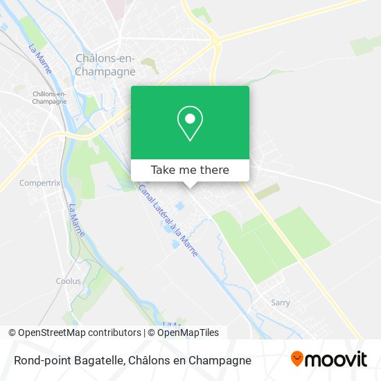 Rond-point Bagatelle map
