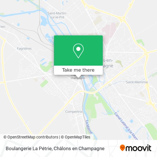 Boulangerie La Pétrie map