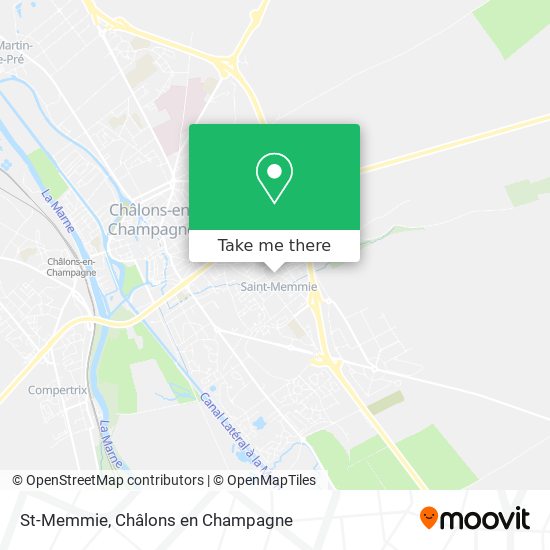St-Memmie map