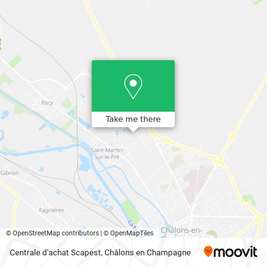 Centrale d'achat Scapest map