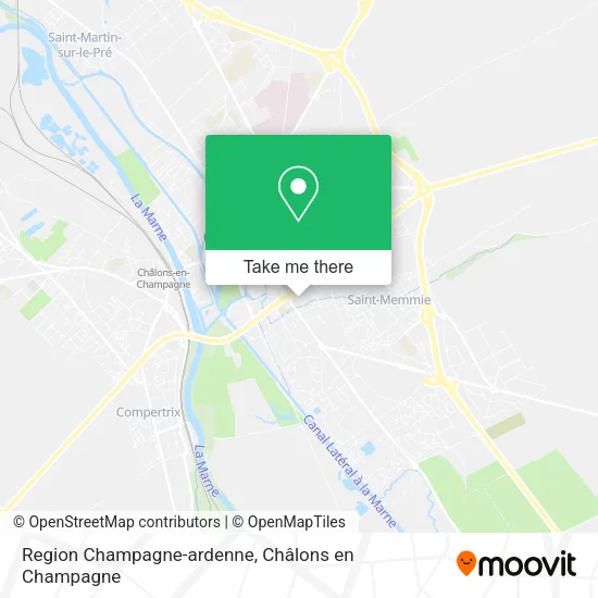Region Champagne-ardenne map