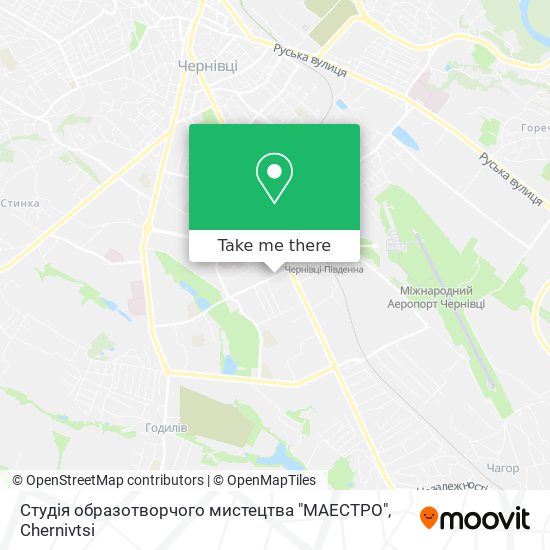 Карта Студія образотворчого мистецтва "МАЕСТРО"