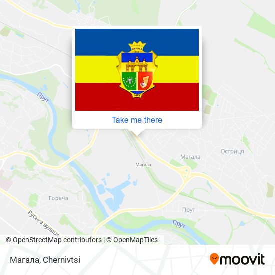 Магала map