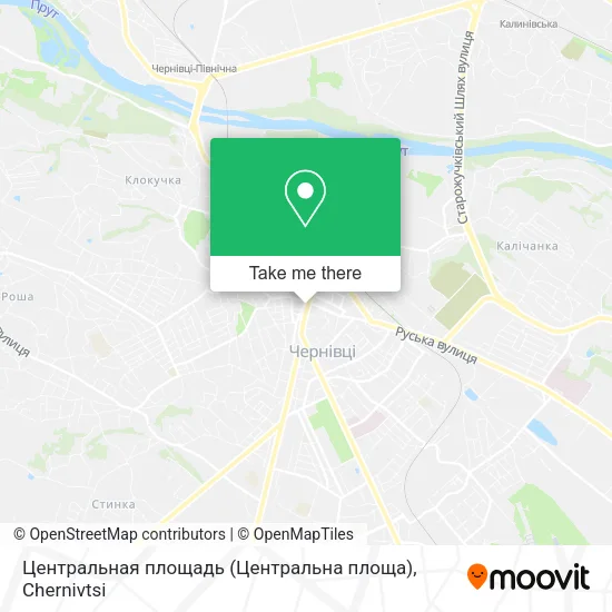 Карта Центральная площадь (Центральна площа)