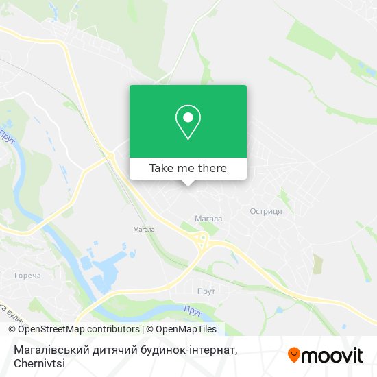 Карта Магалівський дитячий будинок-інтернат