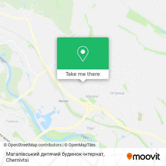 Карта Магалівський дитячий будинок-інтернат