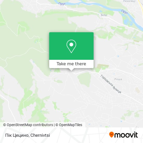 Карта Пік Цецино