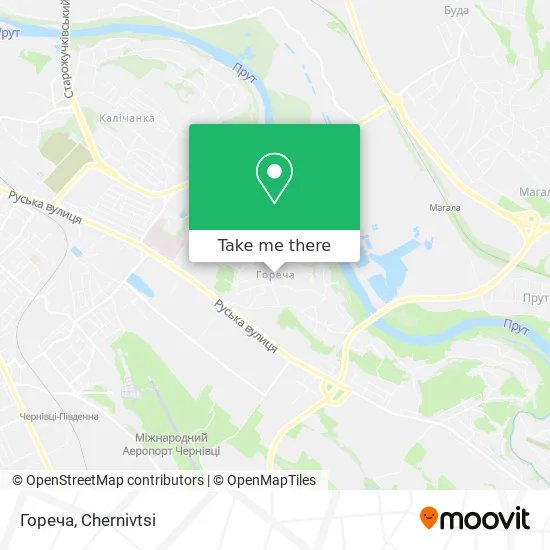 Гореча map