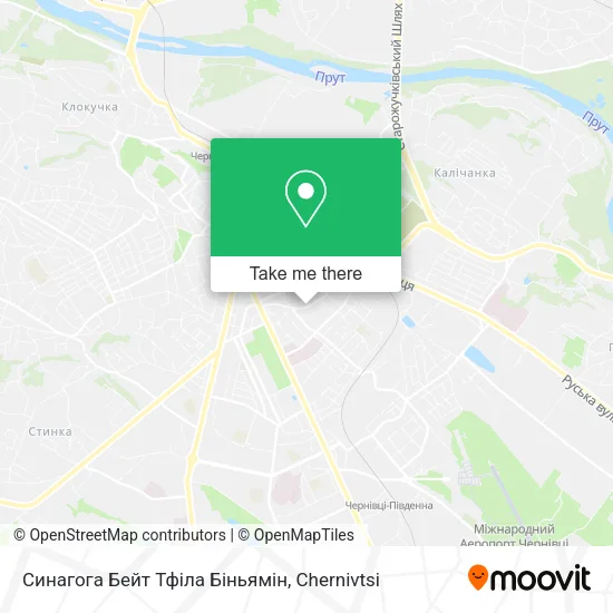 Карта Синагога Бейт Тфіла Біньямін