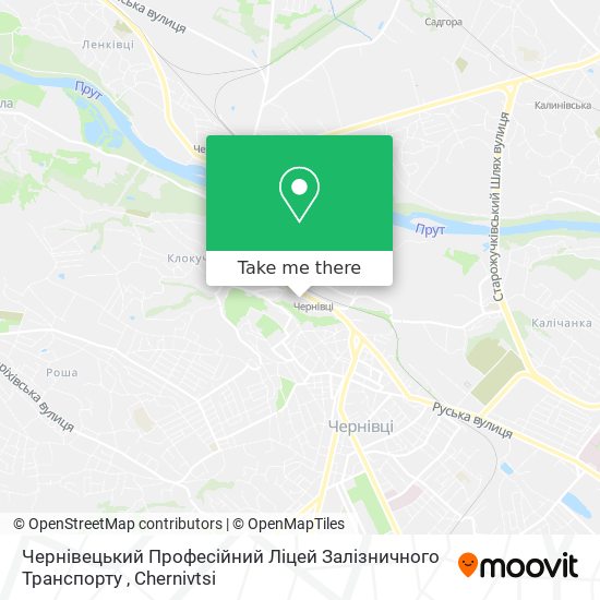 Чернівецький Професійний Ліцей Залізничного Транспорту map