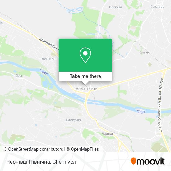 Чернівці-Північна map