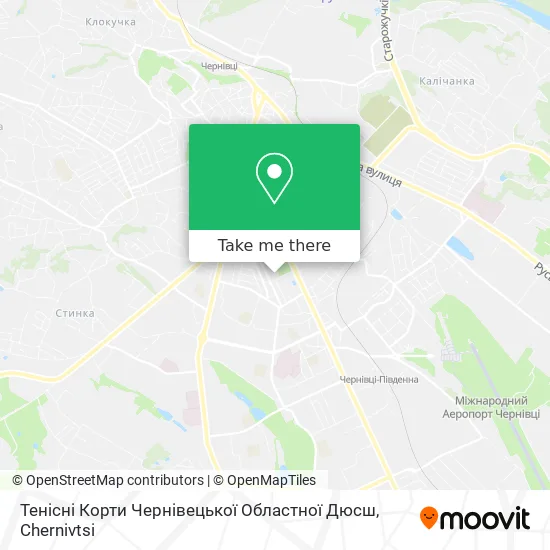 Тенісні Корти Чернівецької Областної Дюсш map