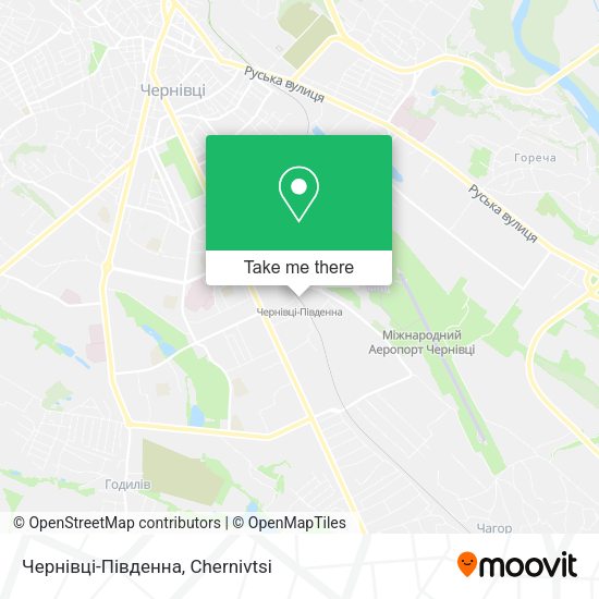 Чернівці-Південна map