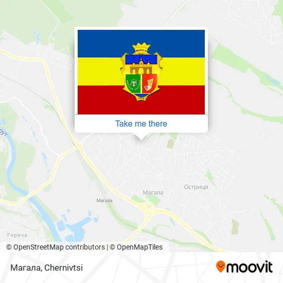 Магала map