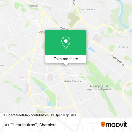 Ат ""Чернівцігаз"" map