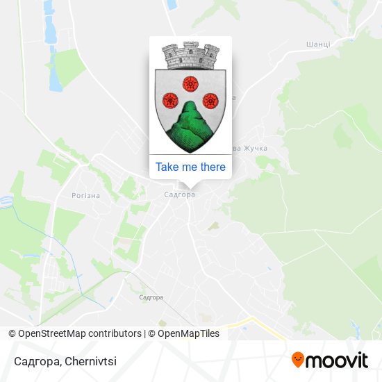Садгора map