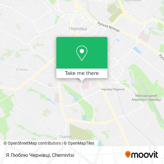 Я Люблю Чернівці map