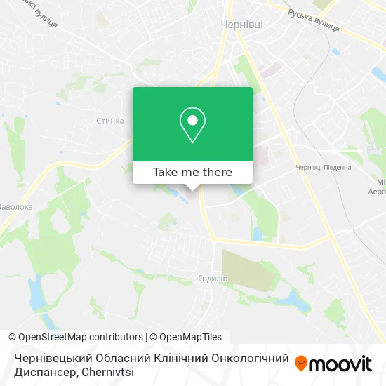 Чернівецький Обласний Клінічний Онкологічний Диспансер map