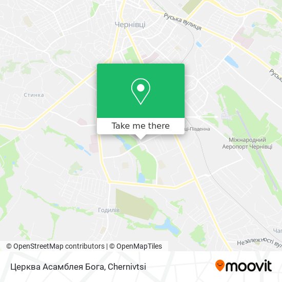Церква Асамблея Бога map