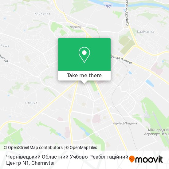 Карта Чернівецький Областний Учбово-Реабілітаційний Центр N1