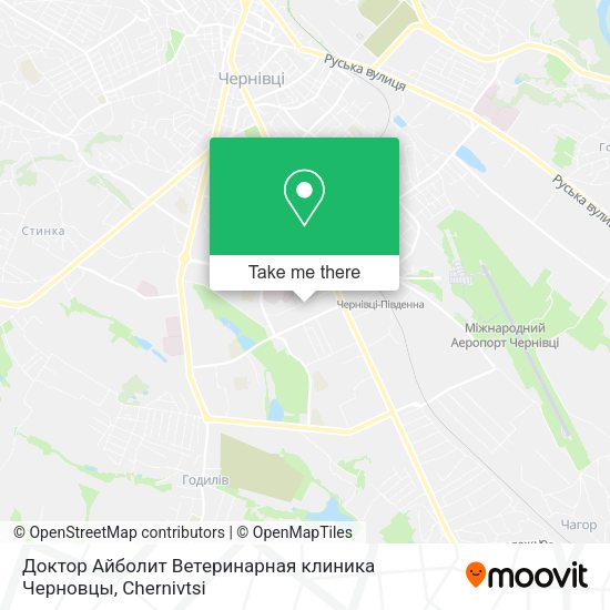 Карта Доктор Айболит Ветеринарная клиника Черновцы
