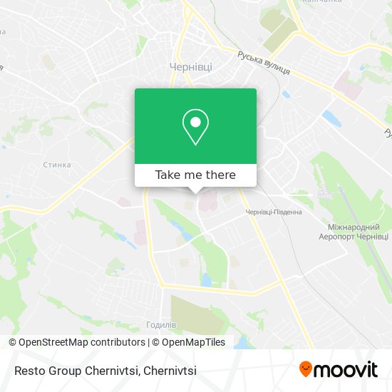 Resto Group Chernivtsi map