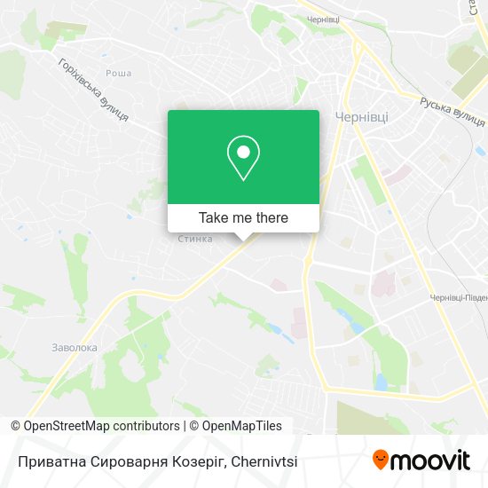 Карта Приватна Сироварня Козеріг
