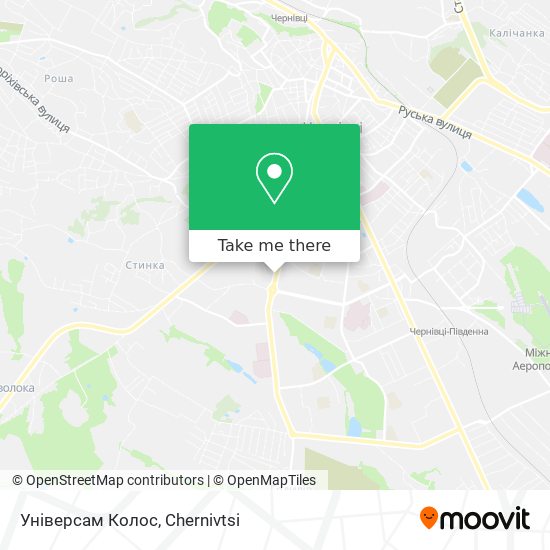 Універсам Колос map